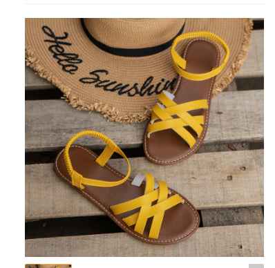 Round Toe Flat Sole Sandals For Women