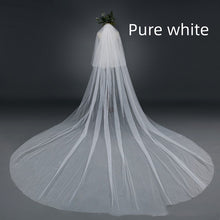Bridal Wedding Veil Widened Tail by Mirlaine Univers