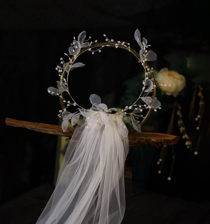 Couronne de mariée, voile et accessoires de robe de mariée