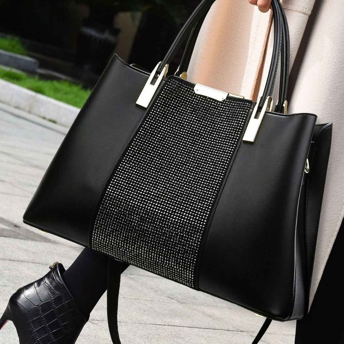 Womens Stylish High-Capacity Shoulder And Crossbody Bag