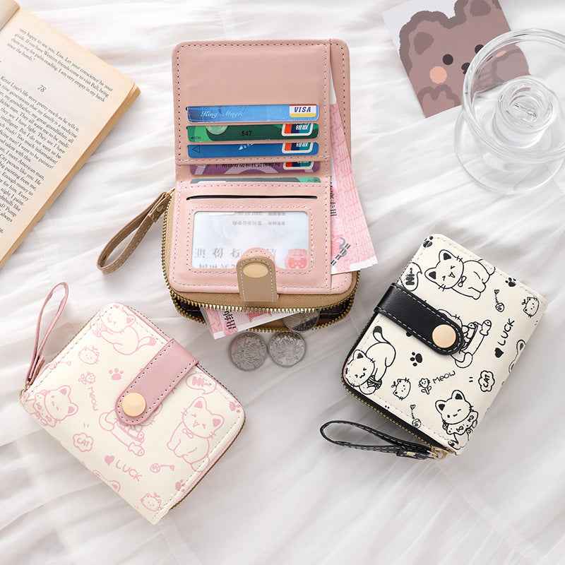 Simple And Cute Japanese-style Womens Clutch
