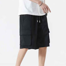 Japanese-style High-street Functional Workwear Shorts For Men
