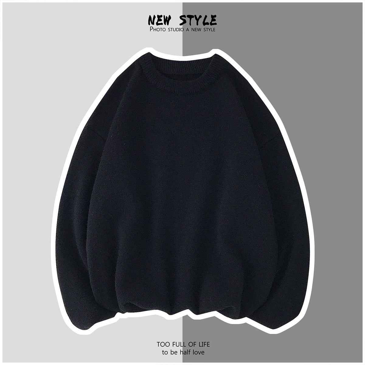 Men's Simple Solid-Color Sweaters For Autumn And Winter