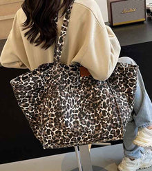 Womens Stylish High-Capacity One-Shoulder Canvas Bag