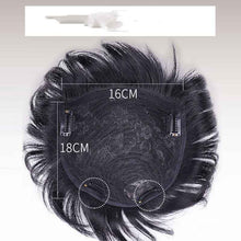 Real Bald Hair Covering White Hair Breathable Wig