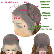 Real Human Hair Female Long Straight Hair Front Lace Wig Head Cover