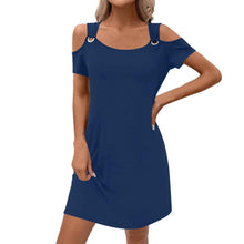 Womens Solid-Color Elegant Off-Shoulder Skirt