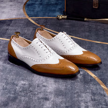 European And American Men's Brogues For Business And Casual Wear With Pointed Toes by Mirlaine Univers