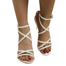 Buckle Open-toe High-heeled Sandals For Women