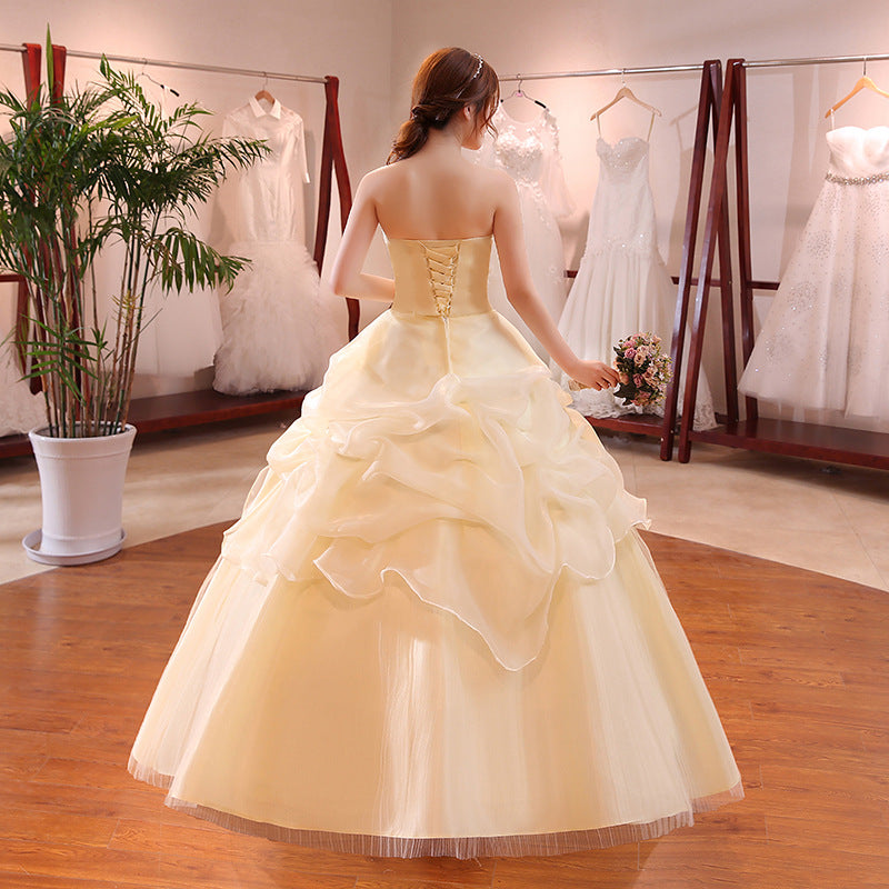 New Bustier Korean Princess Thin Wedding Dress by Mirlaine Univers