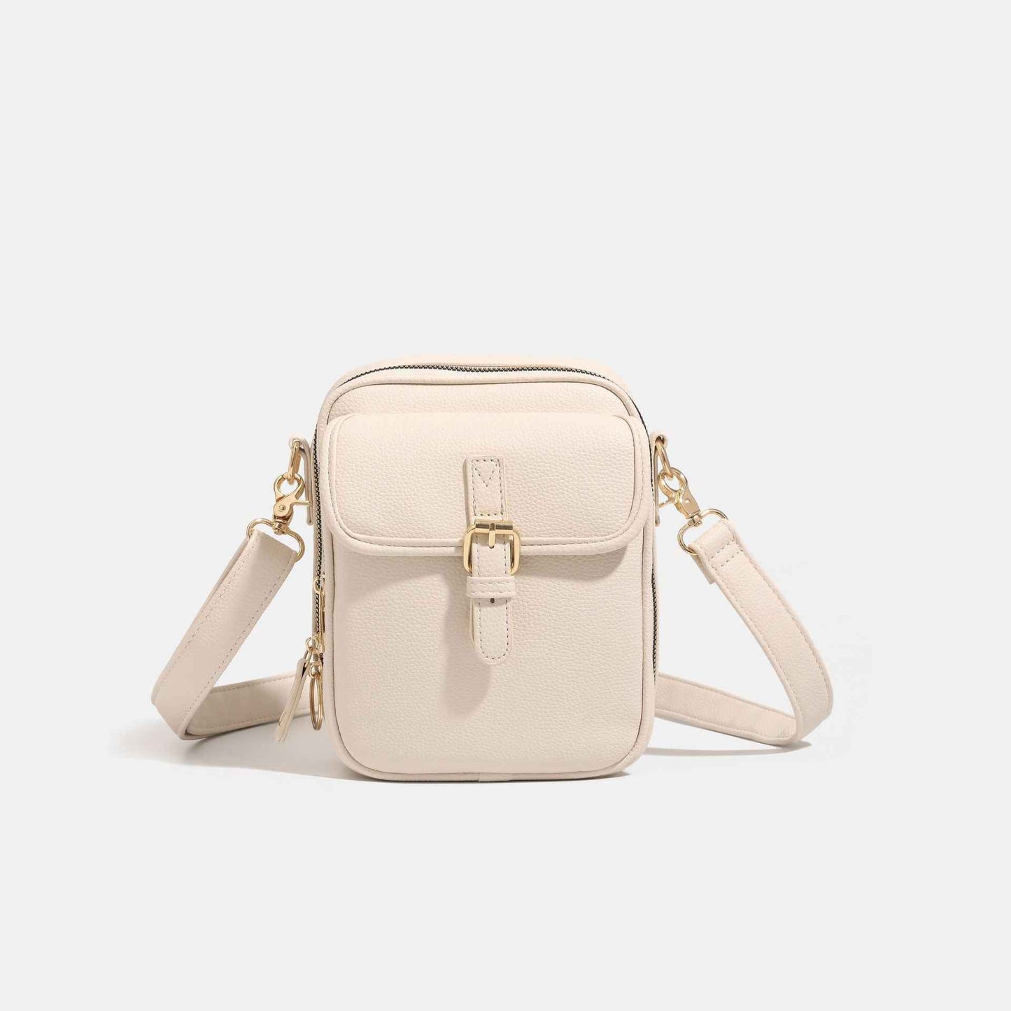 New PU Unisex Shoulder Messenger Trendy Storage Bag