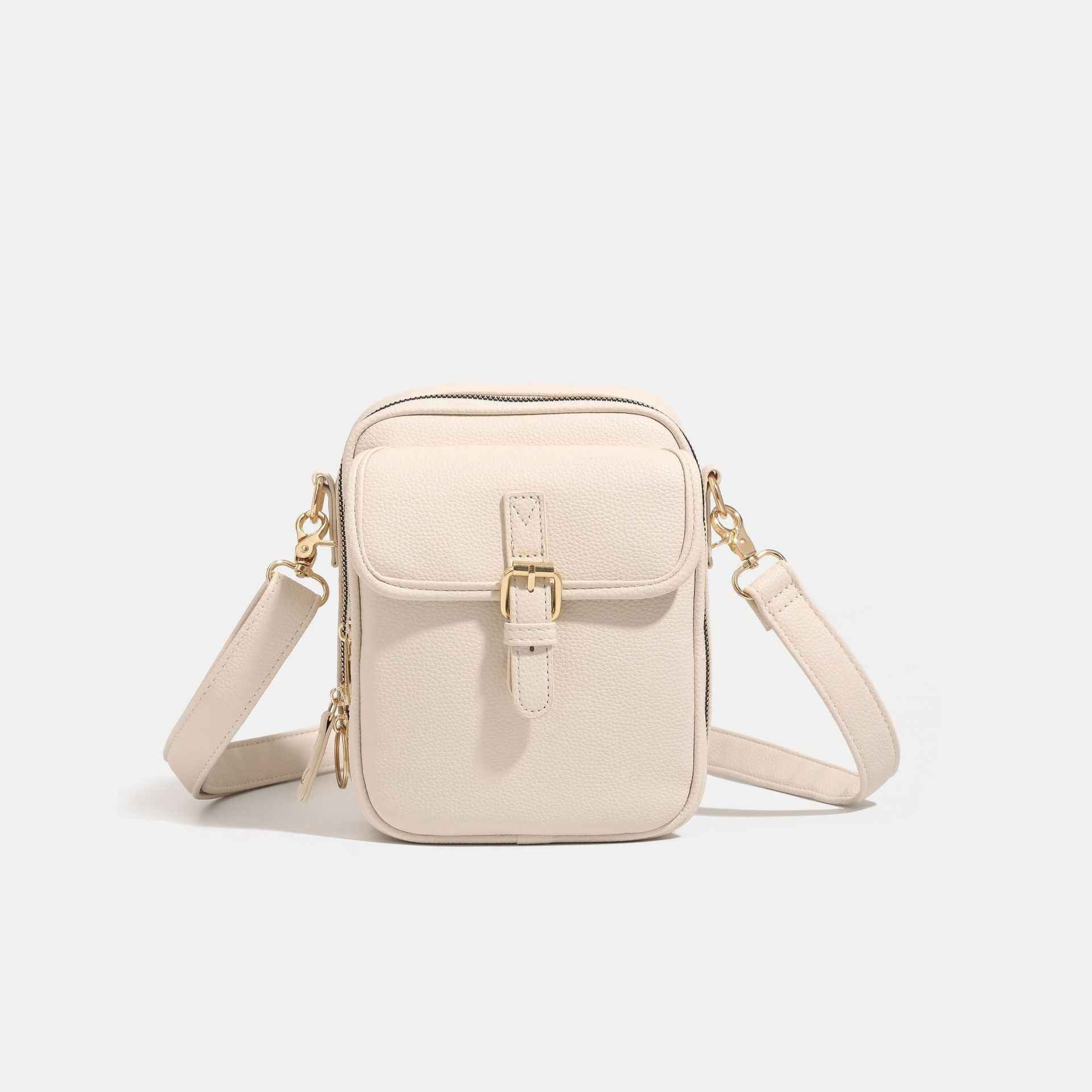 New PU Unisex Shoulder Messenger Trendy Storage Bag