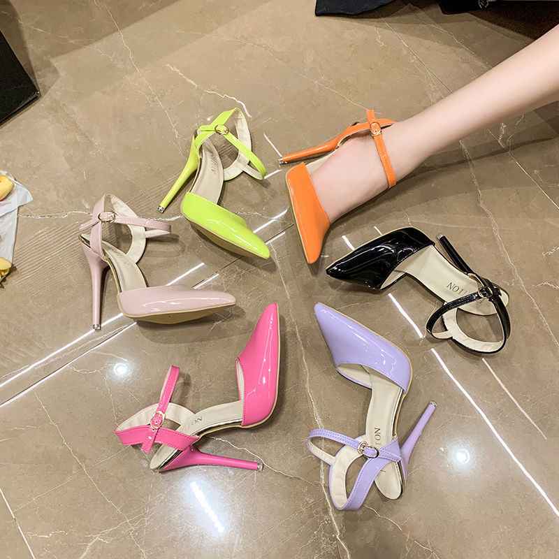 European And American Ankle-strap Buckle Sandals Women