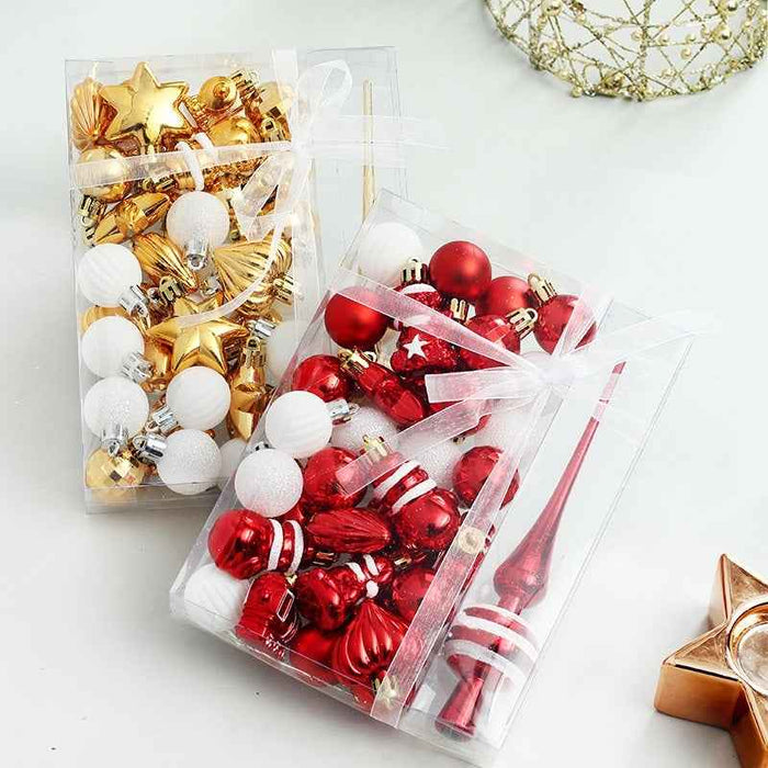 Ensemble de boules de décoration de Noël, pendentif pour sapin de Noël