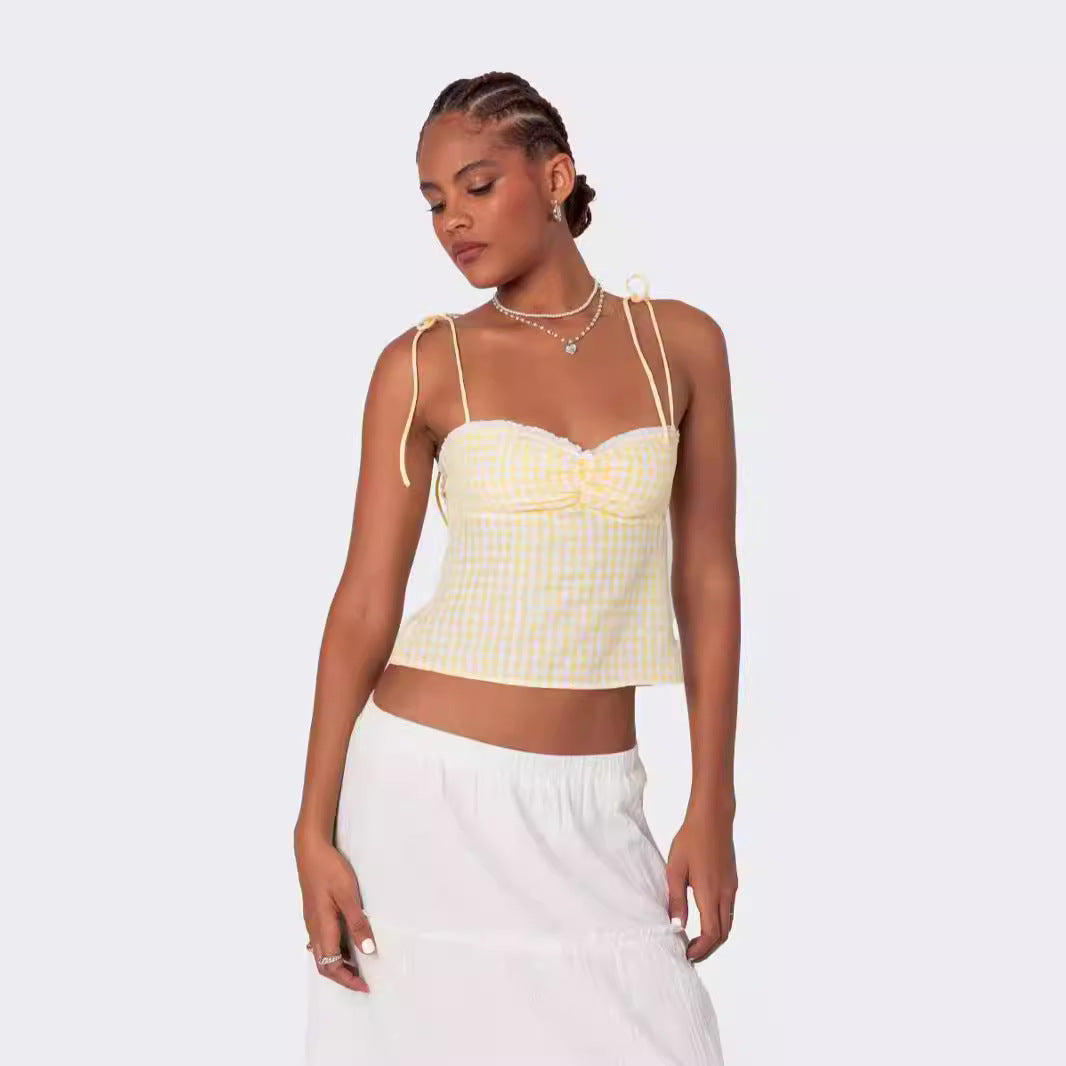 Sexy Lace-up Backless Top With Trim For Women by Mirlaine Univers Sexy Lace-up Backless Top With Trim For Women Mirlaine Univers sexy-lace-up-backless-top-with-trim-for-women 0 Sexy Lace-up Backless Top With Trim For Women Mirlaine Univers Sexy Lace-up Backless Top With Trim For Women
