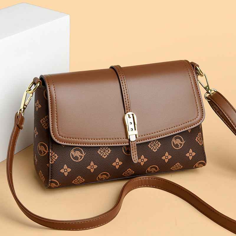 Womens Printed High-Capacity Shoulder Bag