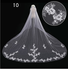 Bridal Wedding Dress Long Tail Luxury Super Fairy Wedding Veil by Mirlaine Univers