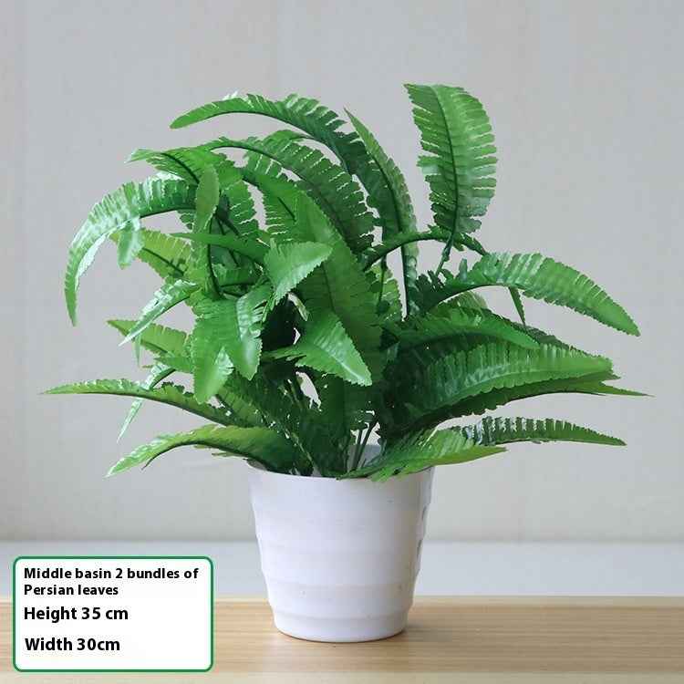 Simulation Plant Plastic Fake Flower And Grass Scindapsus Aureus Leaves Potted Plant