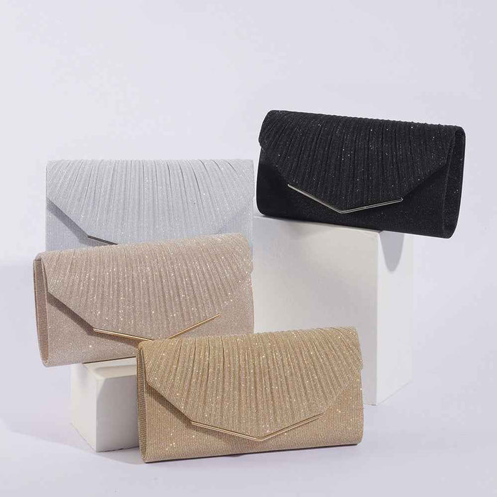 Pochette de soirée vintage pour femme avec rabat, sac à main style coussin pour cocktail, fête et banquet
