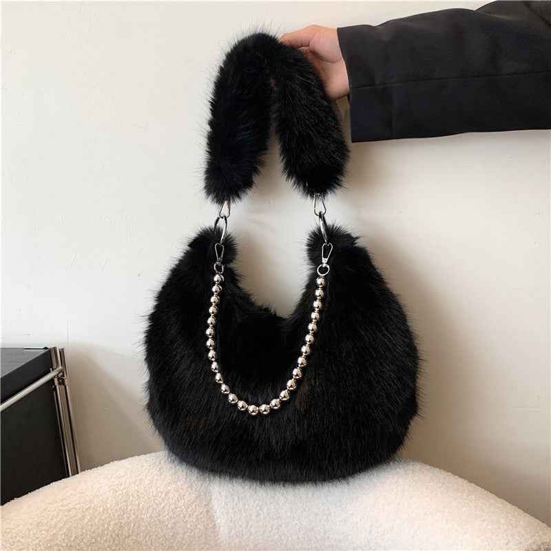 Furry Crossbody Bag For Women