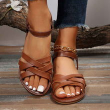 Round Toe Flat Sole Sandals For Women