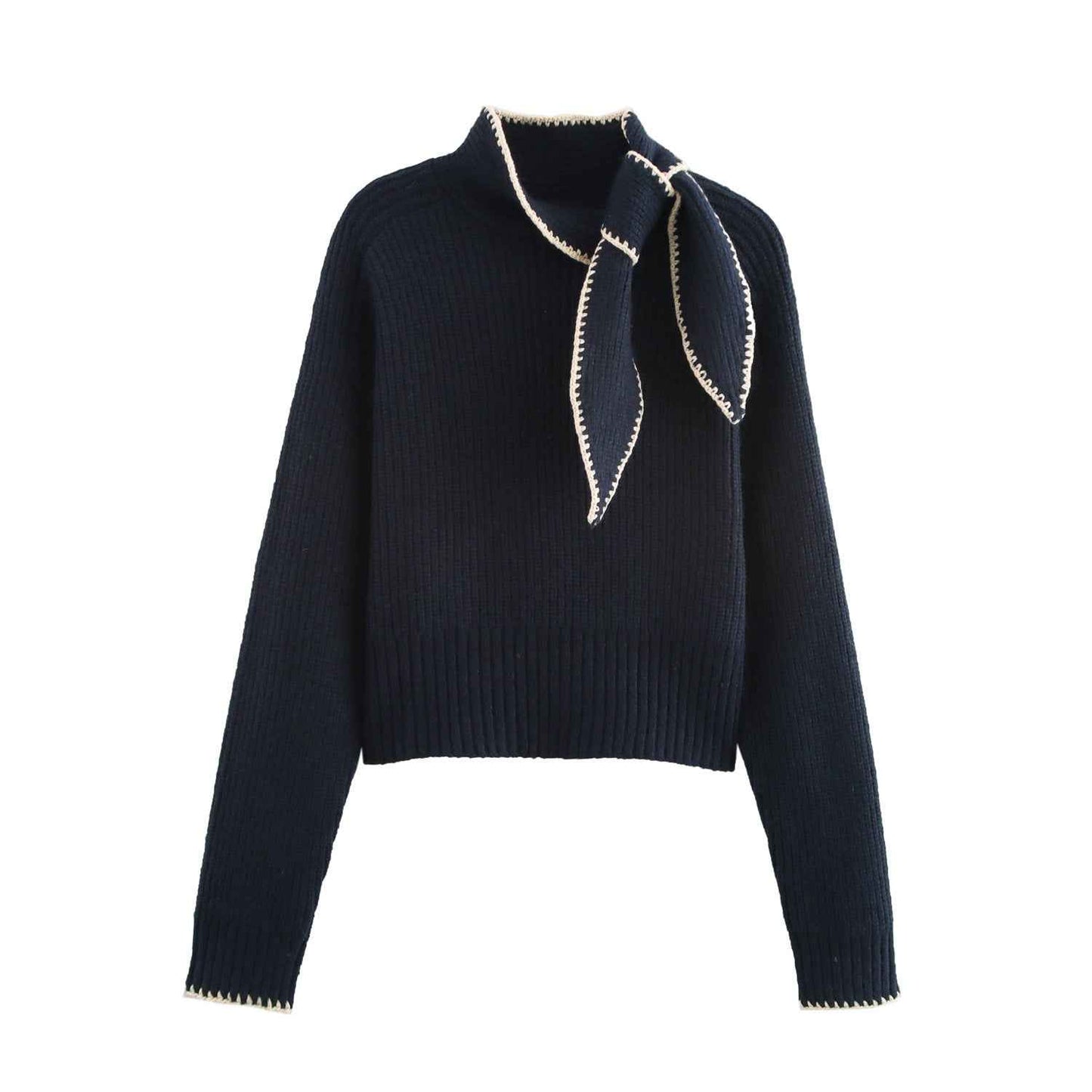 Ladies Bow Decorative Vest Pullover Sweaters