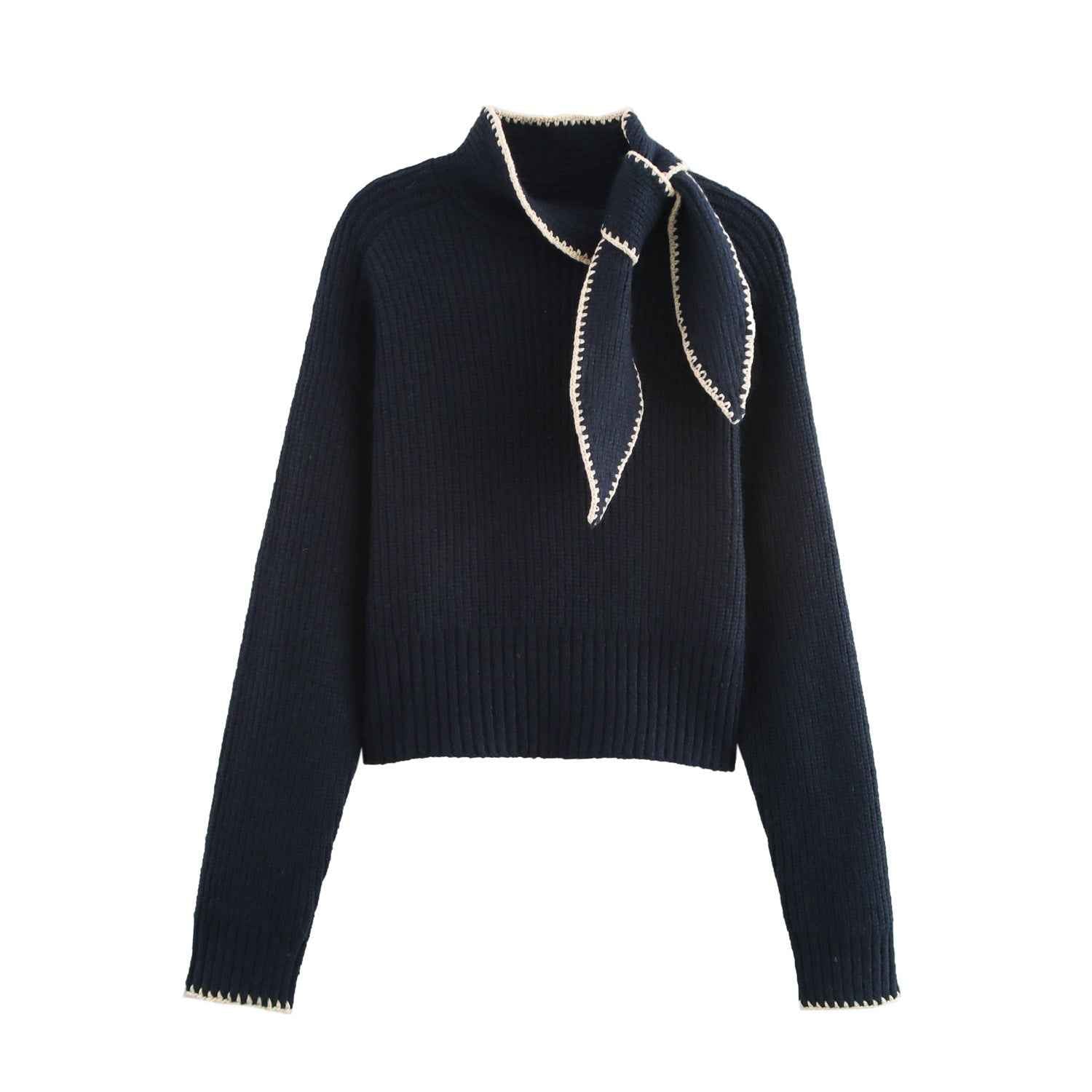 Ladies Bow Decorative Vest Pullover Sweaters