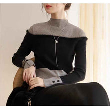Women's Fake Two Pieces Sweaters Knitwear