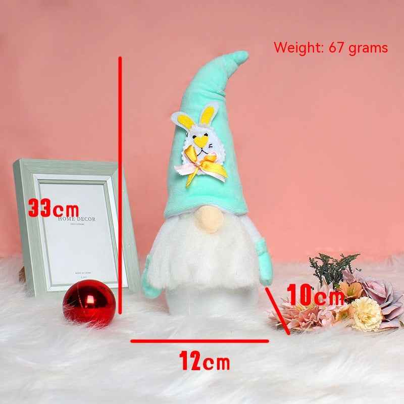 Rabbit Ears Doll Ornaments Easter Elf Doll Gift Decorations