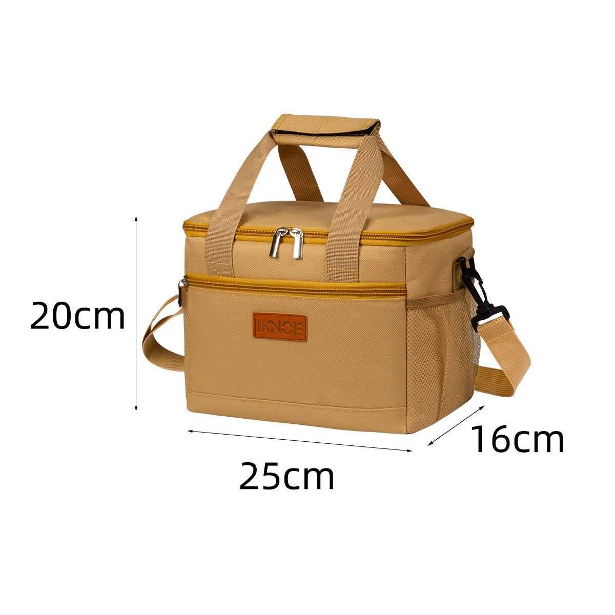 Portable Outdoor Insulated Tote Bag Foldable Made From Thickened Oxford Fabric With Leak Proof Insulation
