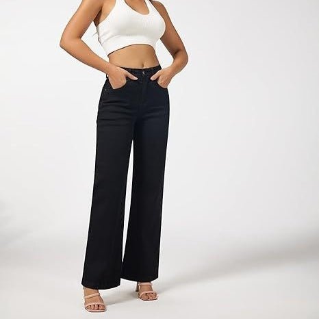 Commuter-style Versatile Chic High-waisted Womens Wide-leg Trousers