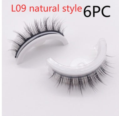 Reusable 3D Mink Lashes Natural False Eyelashes Self Adhesive Fake Glue Free Makeup Eyelash Extension Silk by Mirlaine Univers