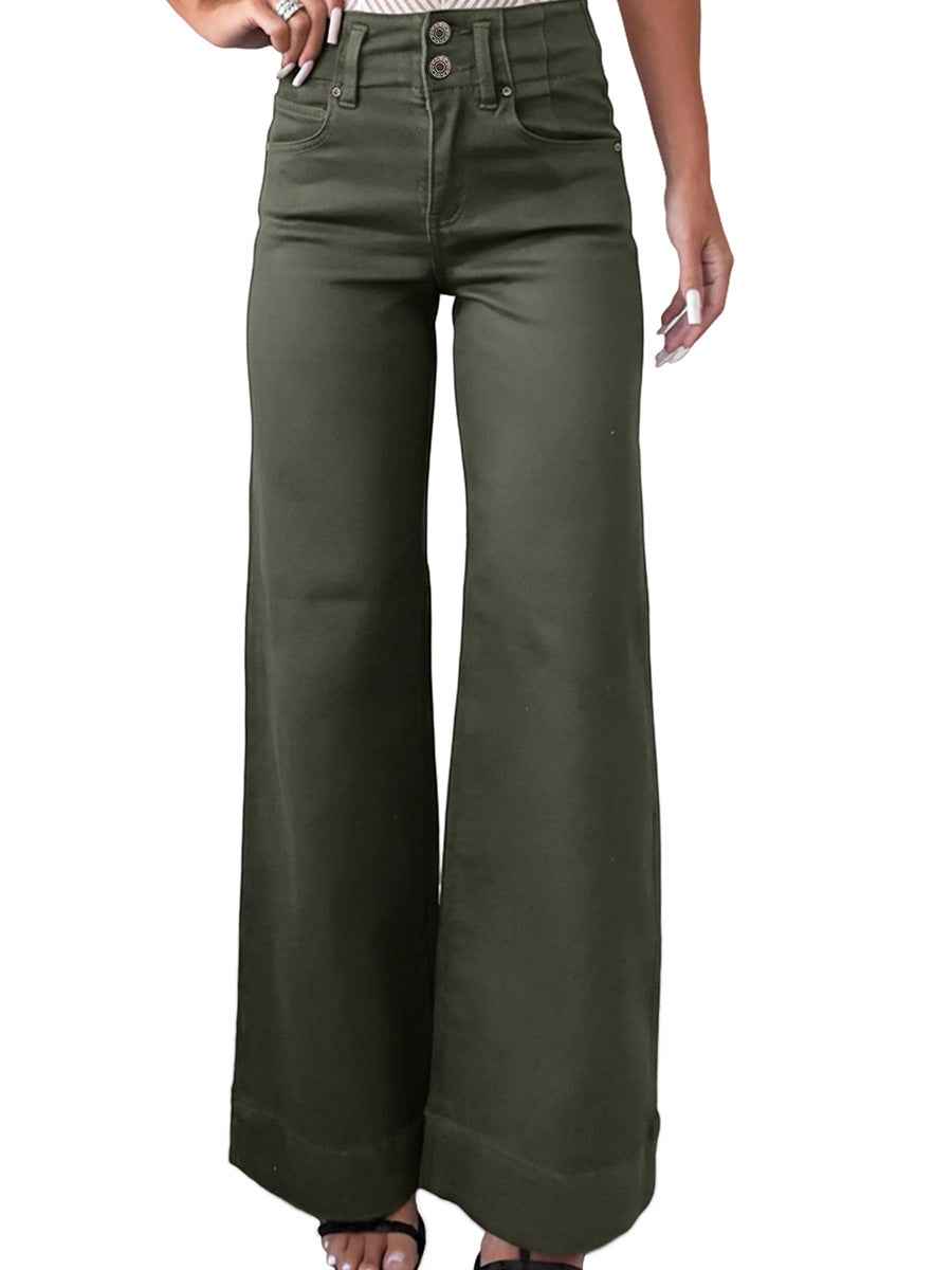 Solid-color Jeans Women's European And American Style Casual Versatile