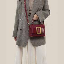 Womens Sleek High-end Patent Leather Crossbody Bag