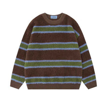 Vintage Stripe Knitted Men's And Women's Sweaters