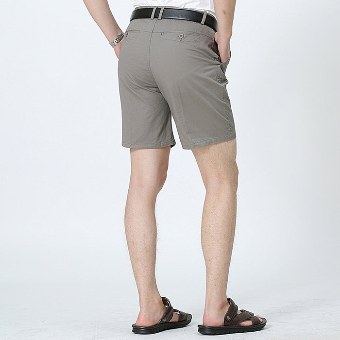 Summer Thin Cotton Loose Straight-Leg Suit Shorts For Men