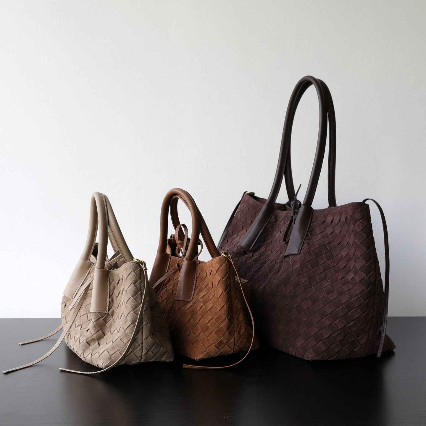Handwoven Matte Cowhide Tote Bag With Large Capacity