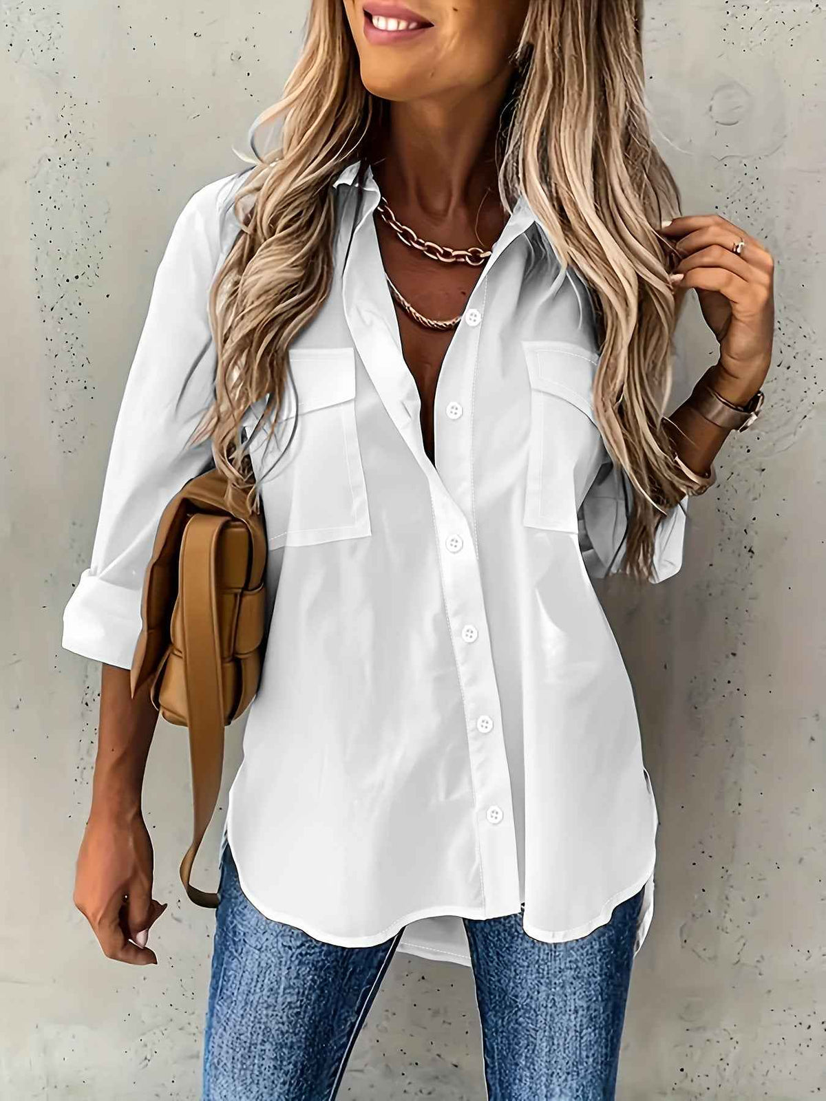 Women's All-Season Versatile Loose Top With Pockets