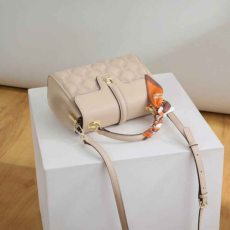 High-End Textured Large-Capacity Tote Crossbody Bag