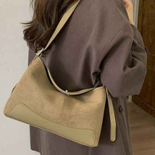 Stylish Suede Lock-Clasp Versatile ShoulderCrossbody Bag