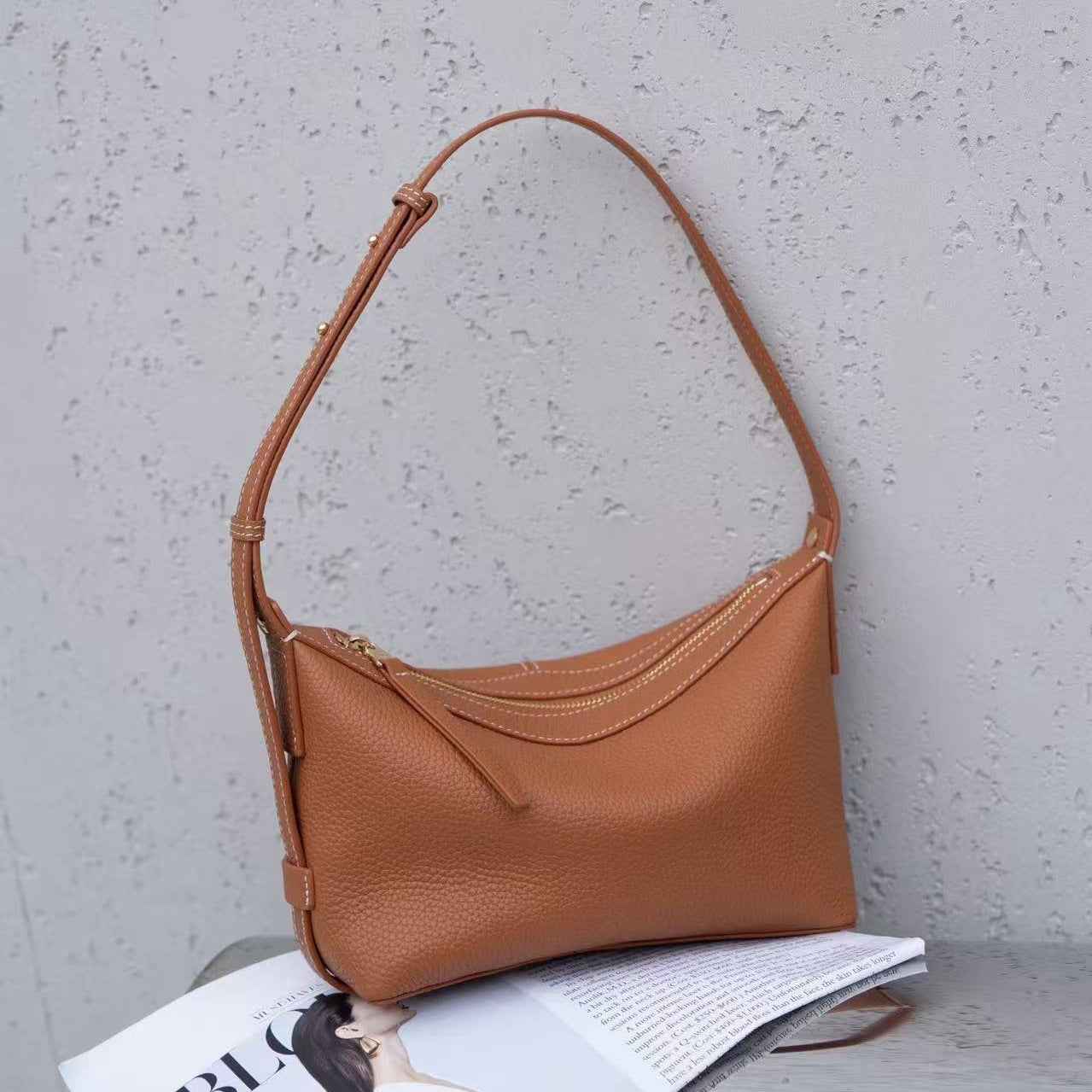 Commuter All-Match Genuine Leather Womens Bag