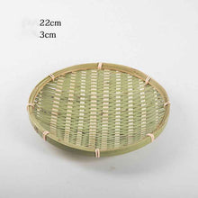 Hand-woven Mini Fruit Basket Grid Small Bamboo Basket Fruit Basket Small Basket