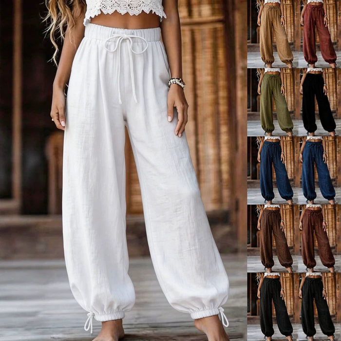 Pantalon décontracté et ample pour femme