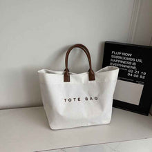 Retro Lettered Casual All-match Tote Bag