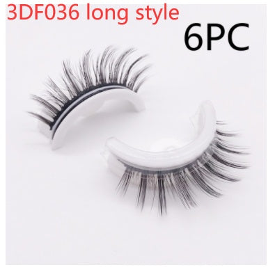 Reusable 3D Mink Lashes Natural False Eyelashes Self Adhesive Fake Glue Free Makeup Eyelash Extension Silk by Mirlaine Univers