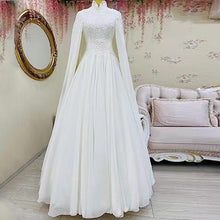 Lace Slim Long Sleeve Fishtail Wedding Dress by Mirlaine Univers