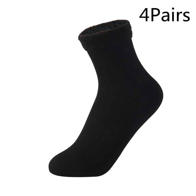 Women's Padded Velvet Warm Soft Medium Tube Socks