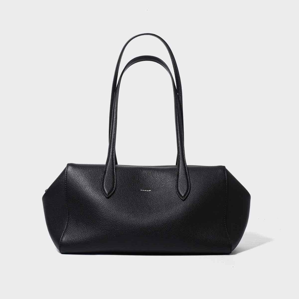 Womens Solid-Color High-Capacity Simple Commuter Tote Bag
