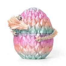 Print Dragon Ornaments Colorful Movable Crystal Creative Christmas Easter Eggs