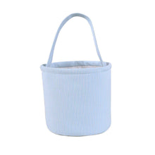 Seersucker Easter Portable Basket 5-color Stripes